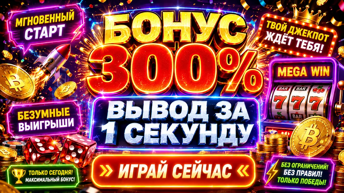 Завышенного рекламного баннера казино ( Пример завышенного рекламного баннера с бонусом в биткоин-казино